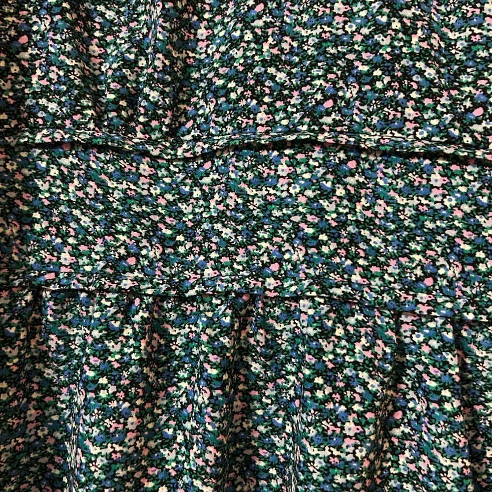 NWT Love Olive Co. Floral Mini Dress Bishop Sleeve Peasant Cottage Babydoll - Picture 4 of 13